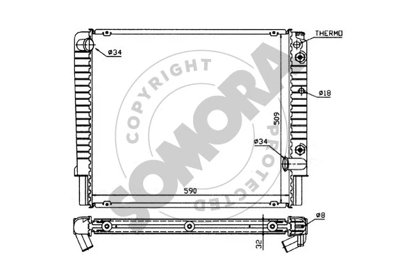 Radiator, engine cooling (362045)