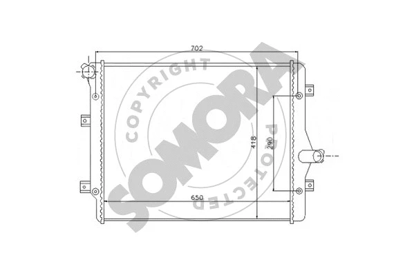 Radiator, engine cooling (351040C)
