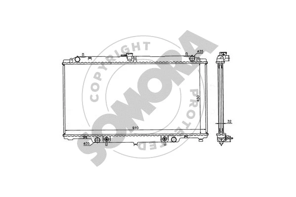 Radiator, engine cooling (194540)