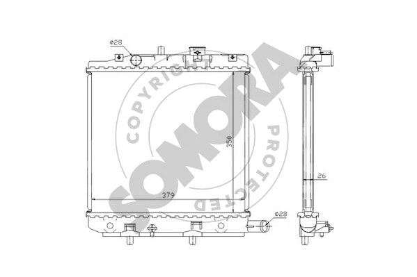 Radiator, engine cooling (167040)