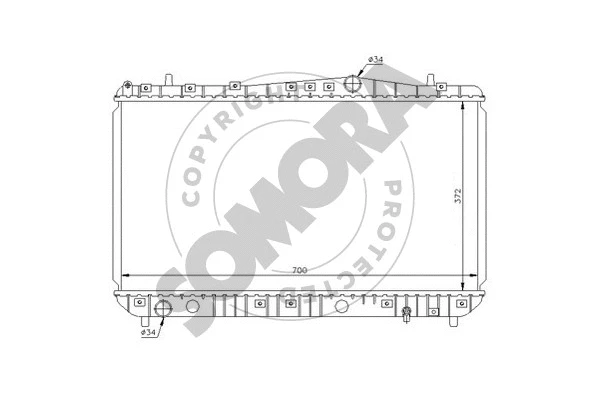 Radiator, engine cooling (064040)