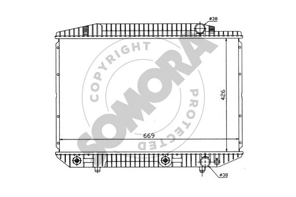 Radiator, engine cooling (174041)