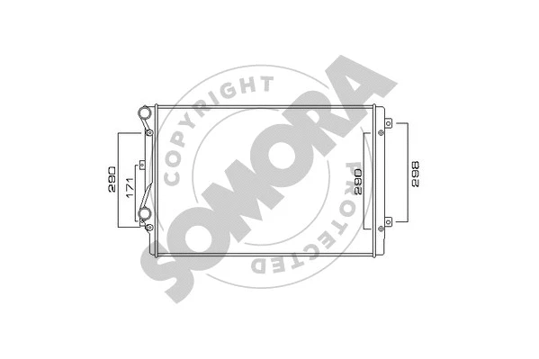 Radiator, engine cooling (351040E)