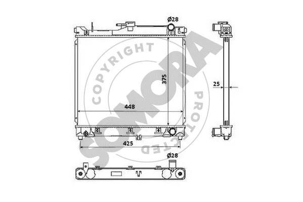 Radiator, engine cooling (307540)