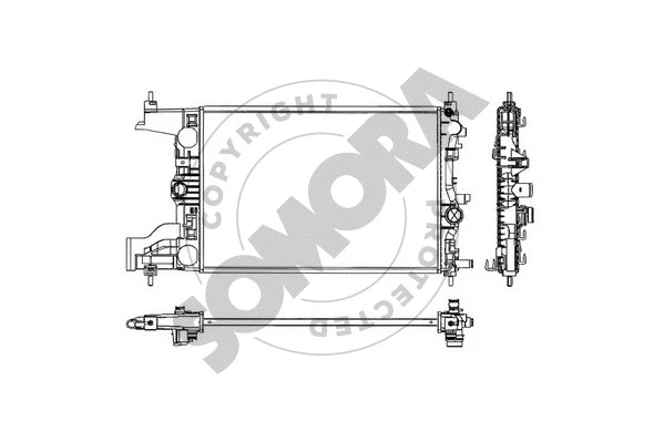 Radiator, engine cooling (212040)