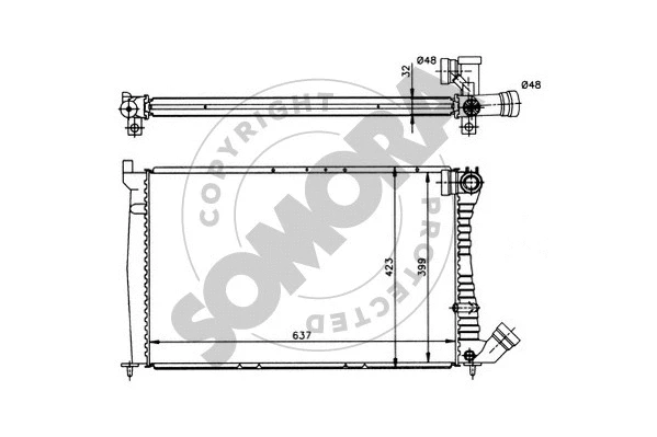 Radiator, engine cooling (223241)