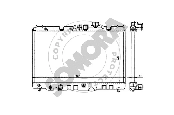 Radiator, engine cooling (314040)