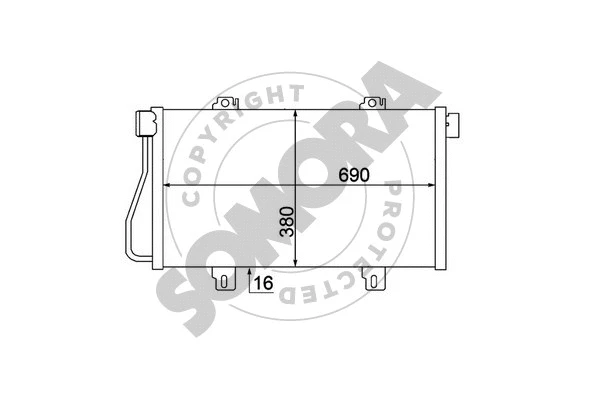 Condenser, air conditioning (245560B)