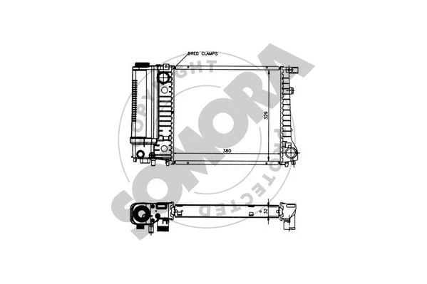 Radiator, engine cooling (040240)