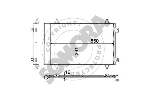 Condenser, air conditioning (085260)
