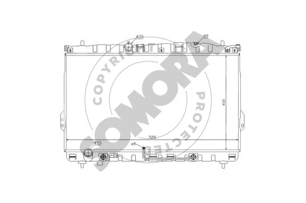 Radiator, engine cooling (137040A)