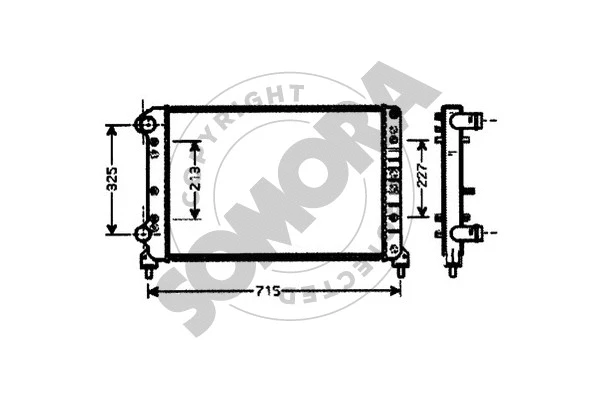 Radiator, engine cooling (088041)