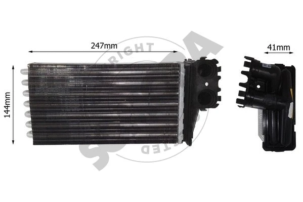 Heat Exchanger, interior heating (220750B)