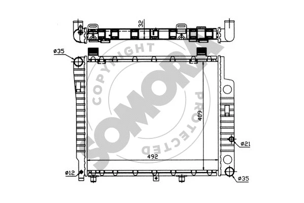 Radiator, engine cooling (171243)