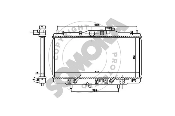 Radiator, engine cooling (122640)