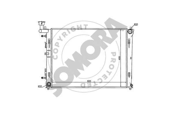 Radiator, engine cooling (138040A)