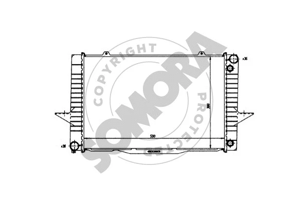 Radiator, engine cooling (363042)