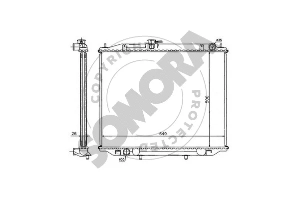 Radiator, engine cooling (196540A)