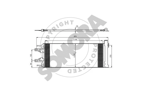 Condenser, air conditioning (084260)