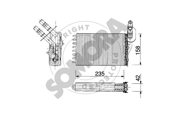 Heat Exchanger, interior heating (240950)