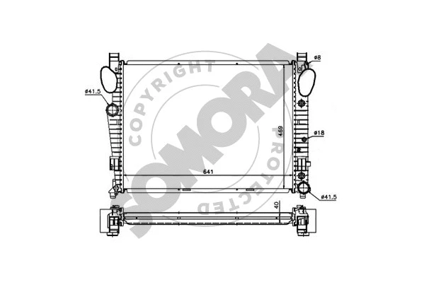 Radiator, engine cooling (174240A)