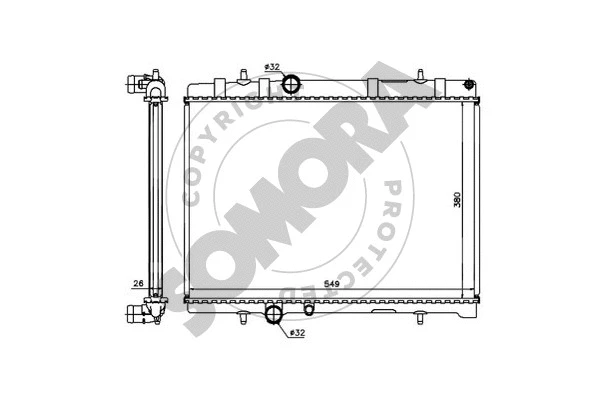Radiator, engine cooling (223440A)
