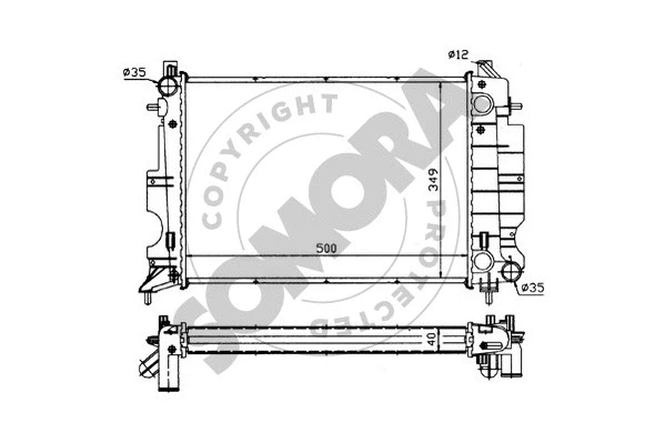 Radiator, engine cooling (271143)