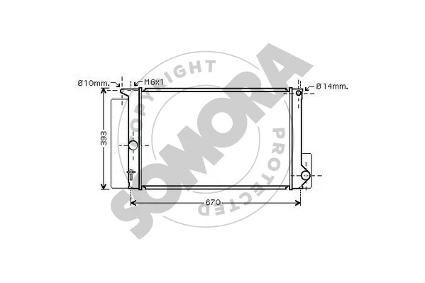 Radiator, engine cooling (318240)