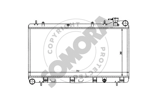 Radiator, engine cooling (331040)