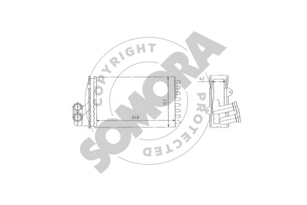Heat Exchanger, interior heating (223250A)