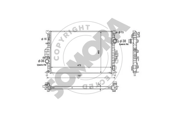 Radiator, engine cooling (363440)