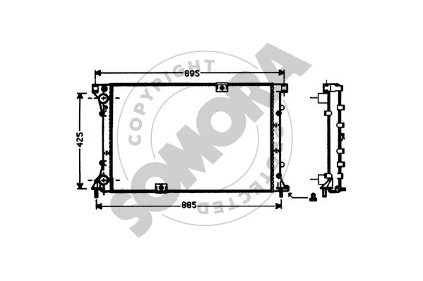 Radiator, engine cooling (245141)