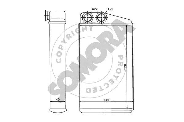 Heat Exchanger, interior heating (243250)