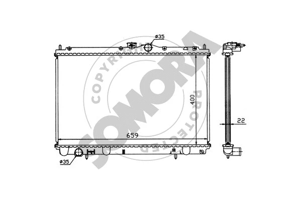 Radiator, engine cooling (186040)