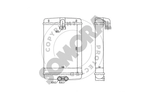 Heat Exchanger, interior heating (174250)