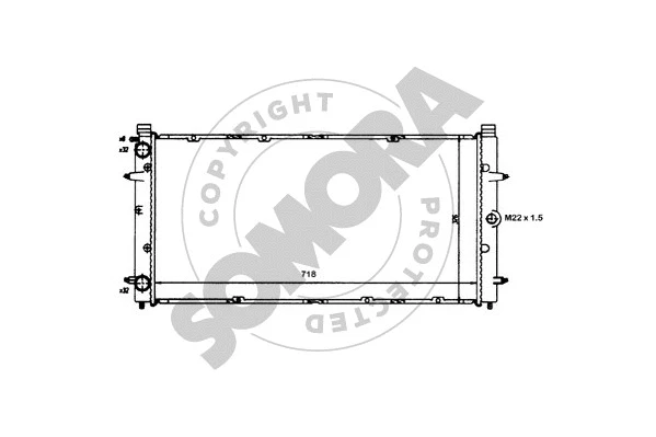 Radiator, engine cooling (354040)