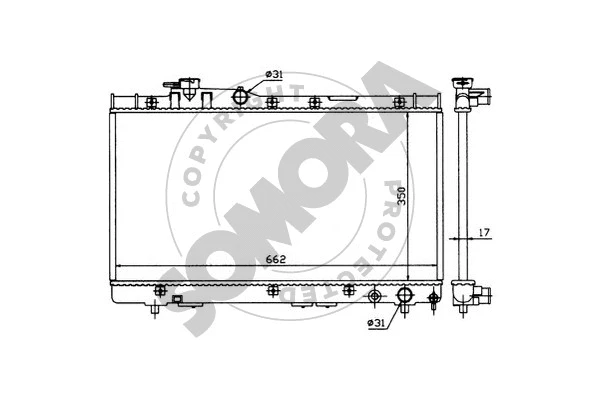 Radiator, engine cooling (317540)