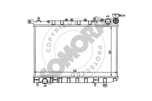 Radiator, engine cooling (193340)