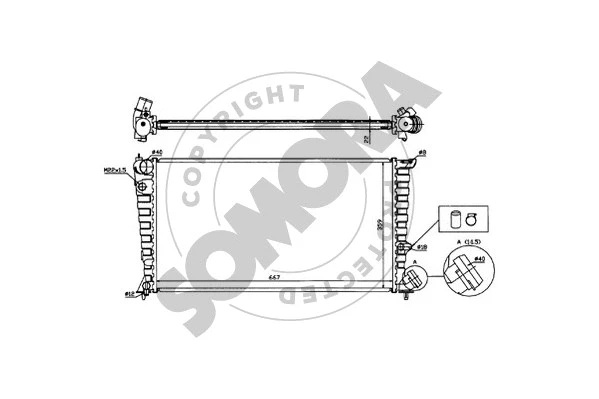 Radiator, engine cooling (054140)