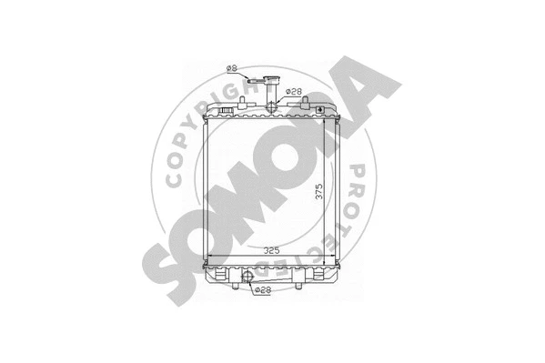 Radiator, engine cooling (055140)