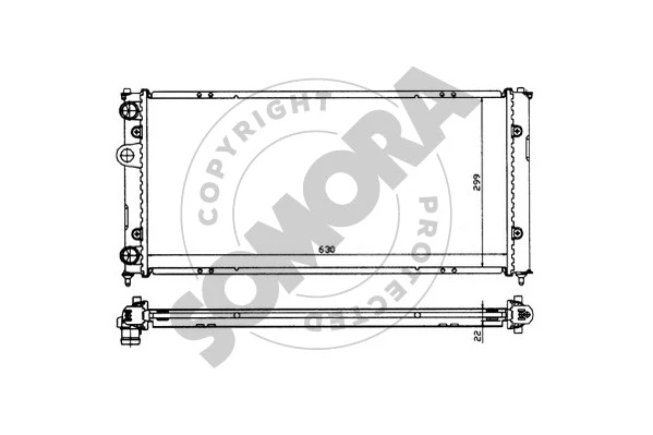 Radiator, engine cooling (280243)