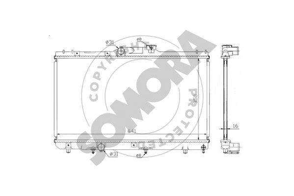 Radiator, engine cooling (314140A)