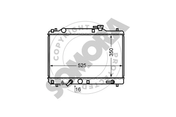 Radiator, engine cooling