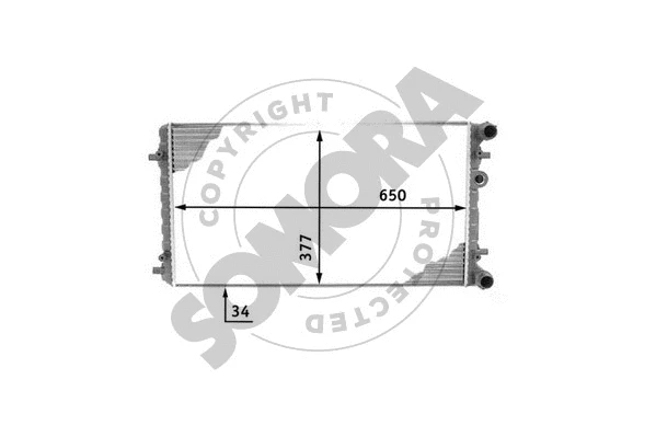 Radiator, engine cooling (357040)