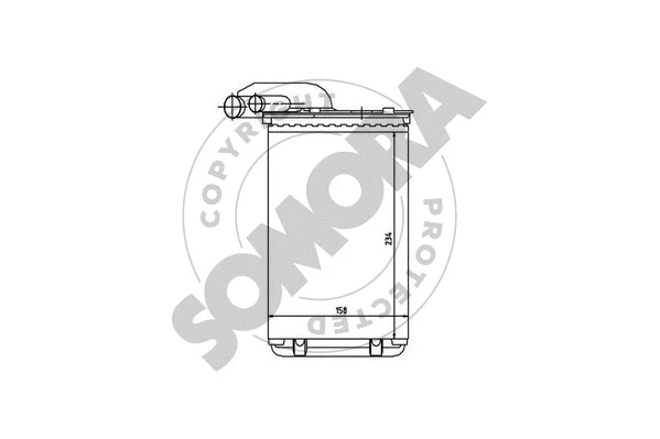 Heat Exchanger, interior heating (240350)