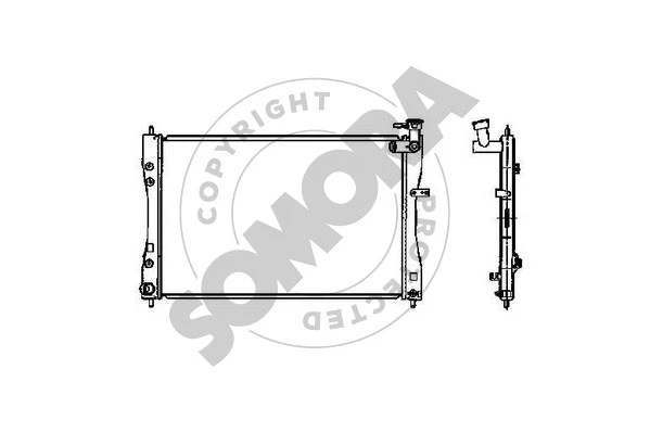Radiator, engine cooling (181240A)