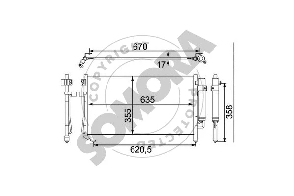 Condenser, air conditioning (333260)