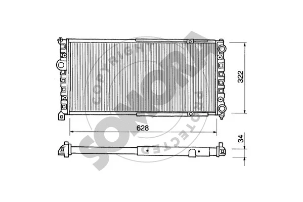 Radiator, engine cooling (280242)