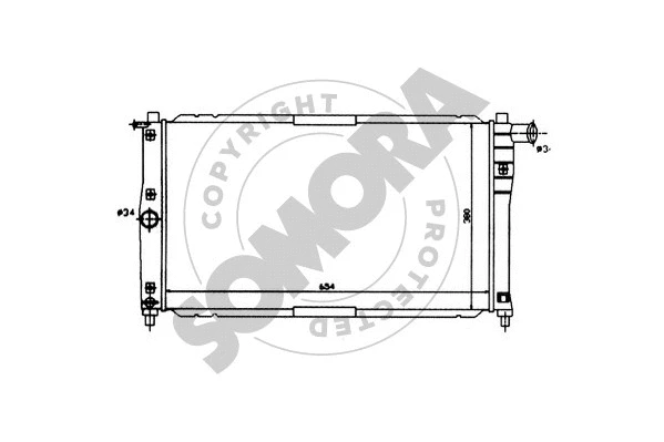 Radiator, engine cooling (062040)
