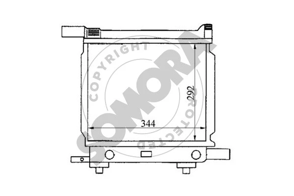 Radiator, engine cooling (170440A)